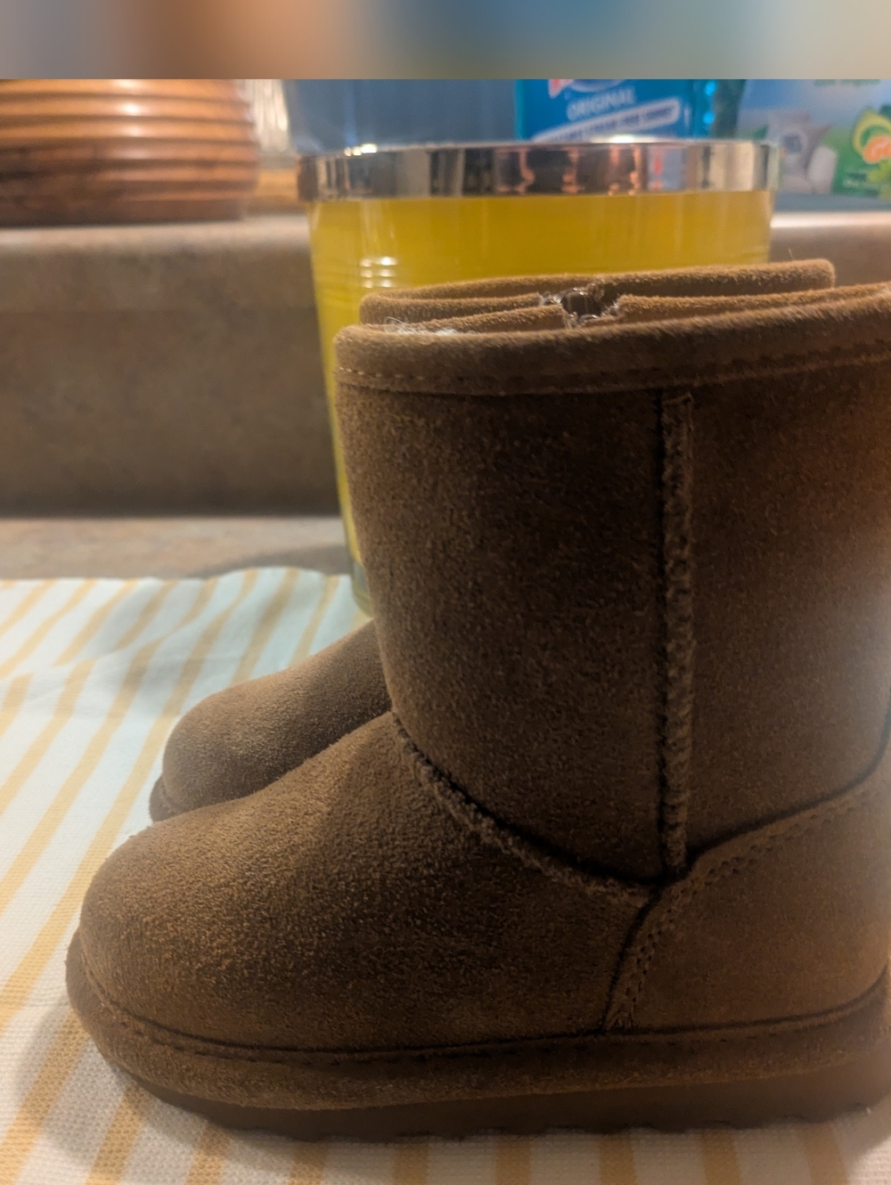 Brand New Toddler Bear Paw Suede Boots